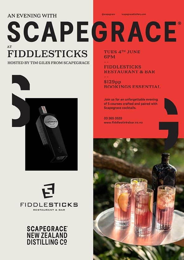 Fiddlesticks Evening With Scapegrace Poster March 2024 No Marks